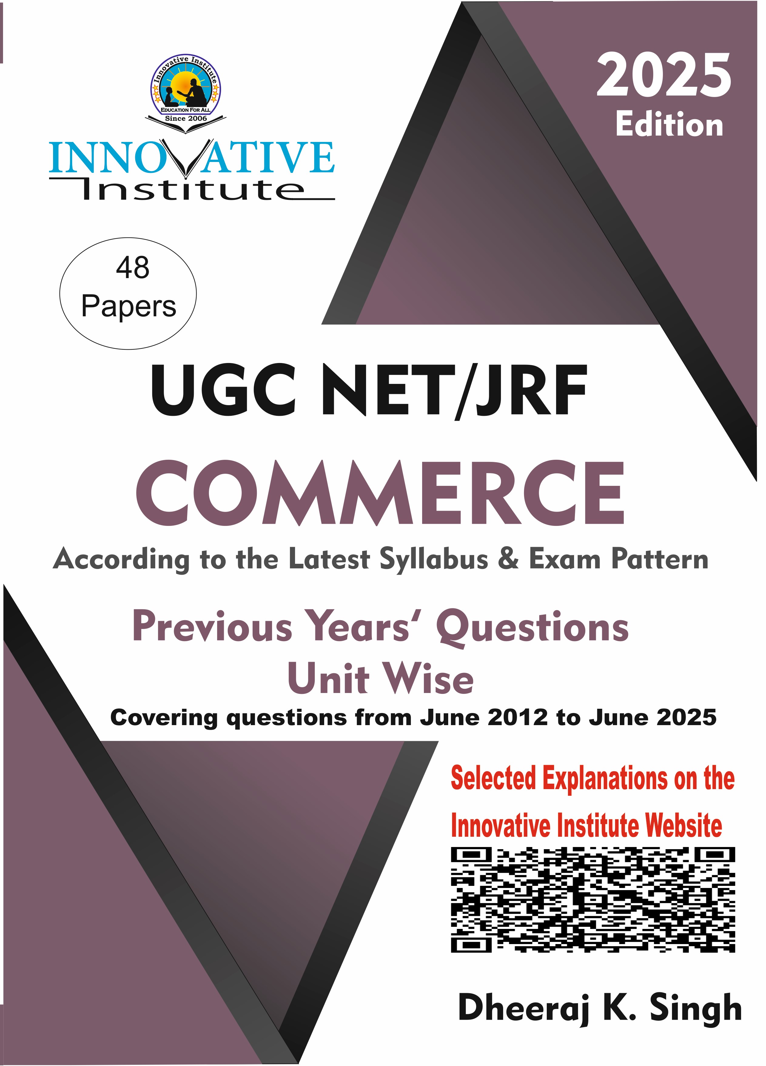 UGC NET JRF Commerce Previous Year Question Paper Unit Wise