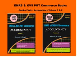 EMRS PGT Commerce Books - Accountancy Volume 1 & 2 By Dheeraj Kumar Singh