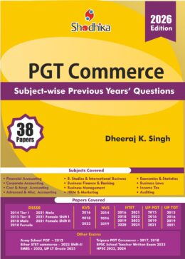 PGT Commerce  Subject-wise Previous Yeas' Questions